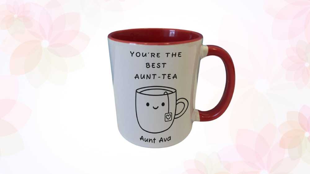 Handmade Yoda best aunt personalized coffee mug