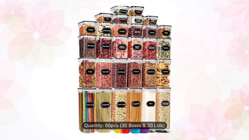 Fourteen pack bpa free airtight food storage containers