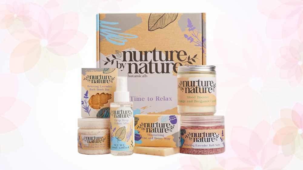 Gift basket with essential oils bath  salts and more