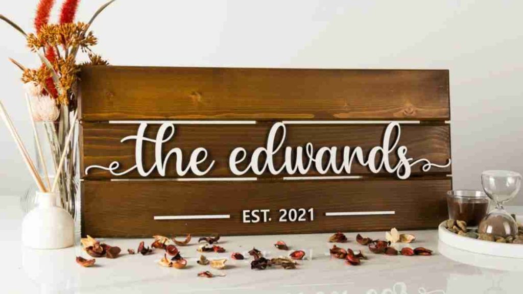 Personalized Sign Wood Custom Family Name Man Cave