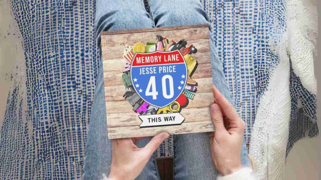 Personalized Birthday Book 40th Memory Lane Gift