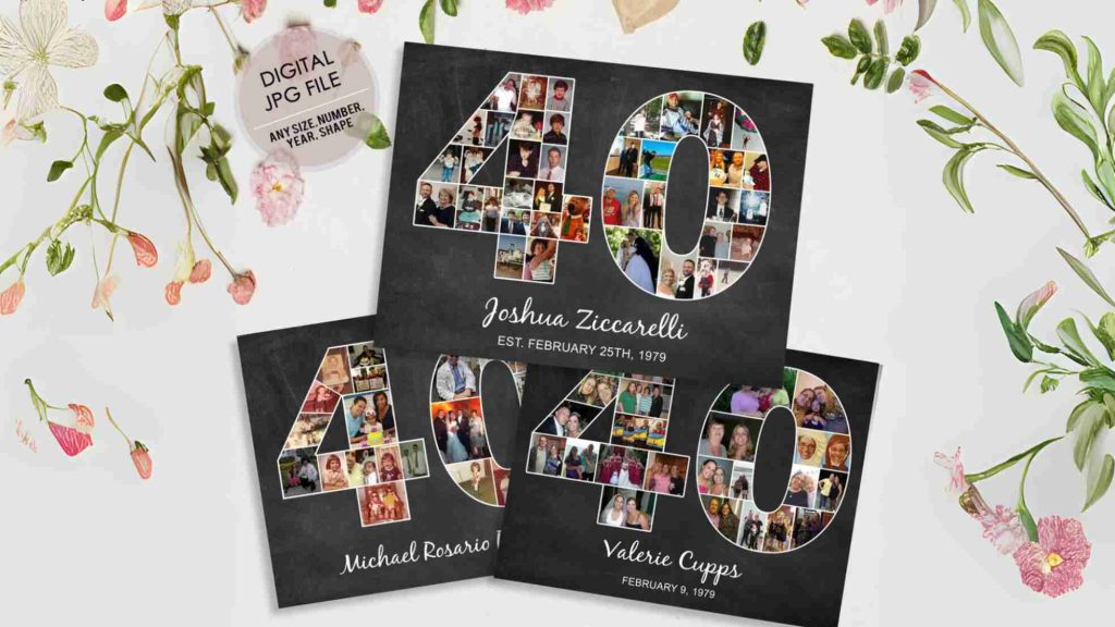 Custom Photo Collage Personalized Birthday Gift