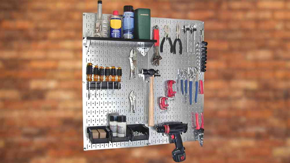 Tool Organizer Hang On Wall Galvanized Steel Pegboard