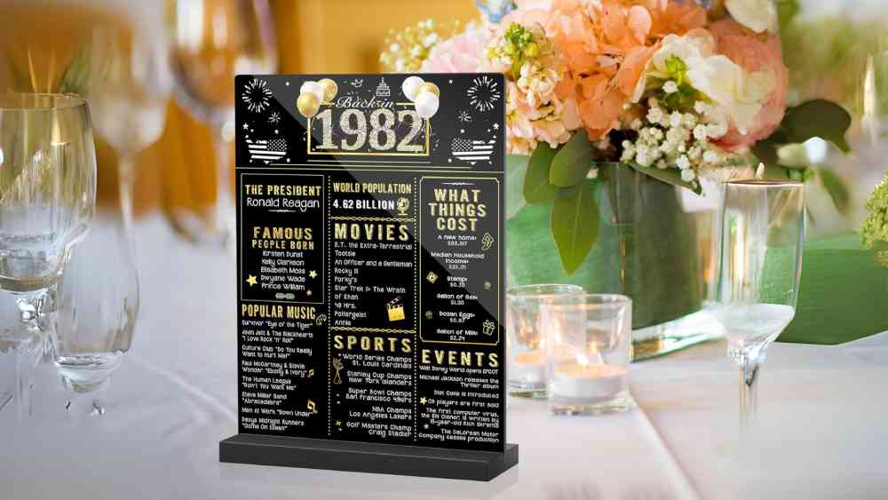 40th Birthday Board Gift Present Memory Lane
