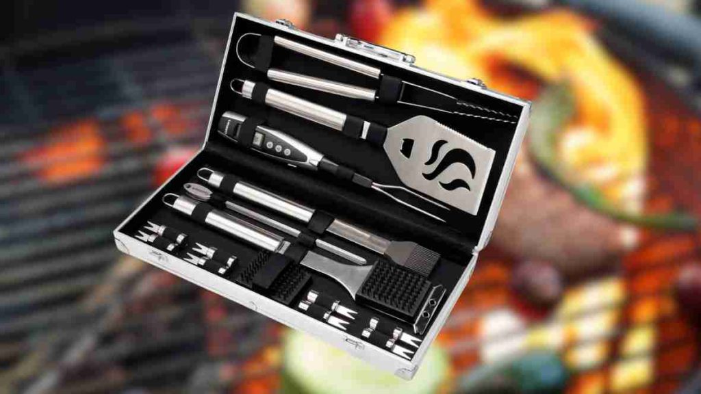Cuisinart Grill Bbq Set Essential Grilling Tools Aluminum Case