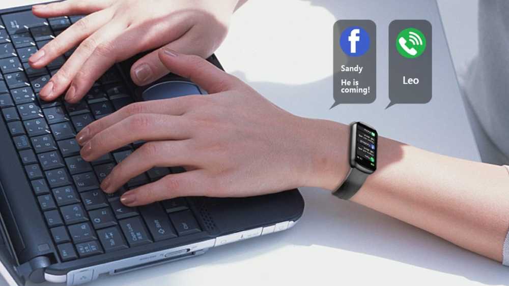 Android smart watch fitness tracker with nine modes