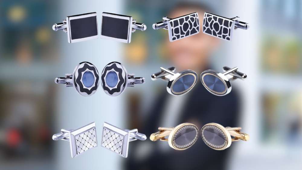 Cufflinks gift box containing four to 12 pairs