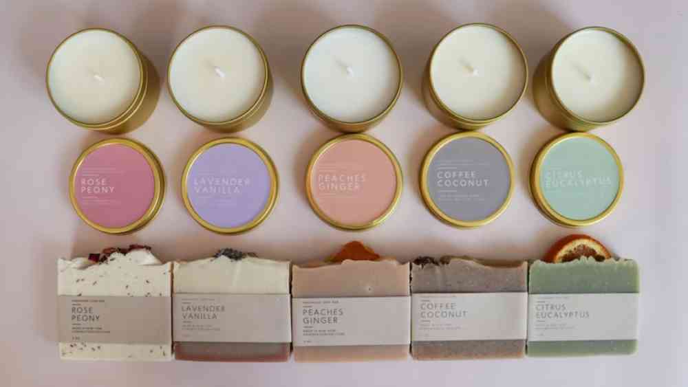 Handmade spa themed gift box with optional necklace