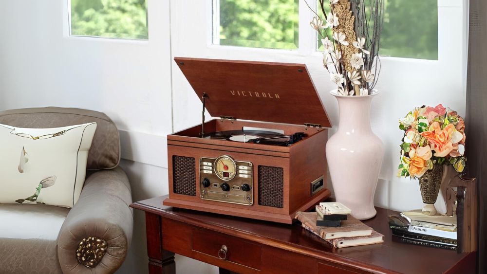 Victrola Record Turntable Cassette CD Player