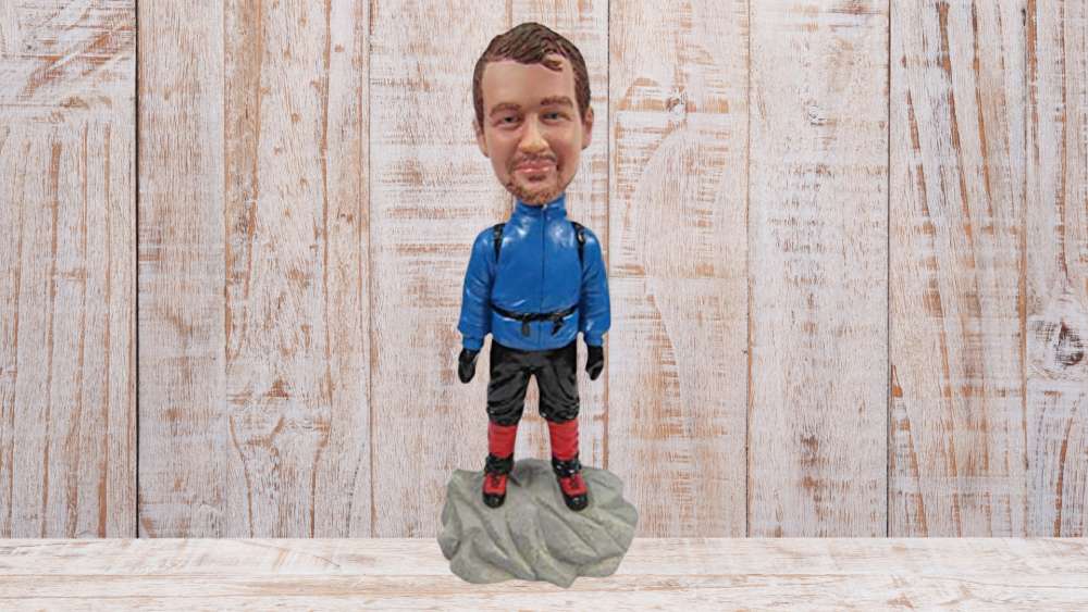 Seven inch bobblehead figurine personalized based on photos