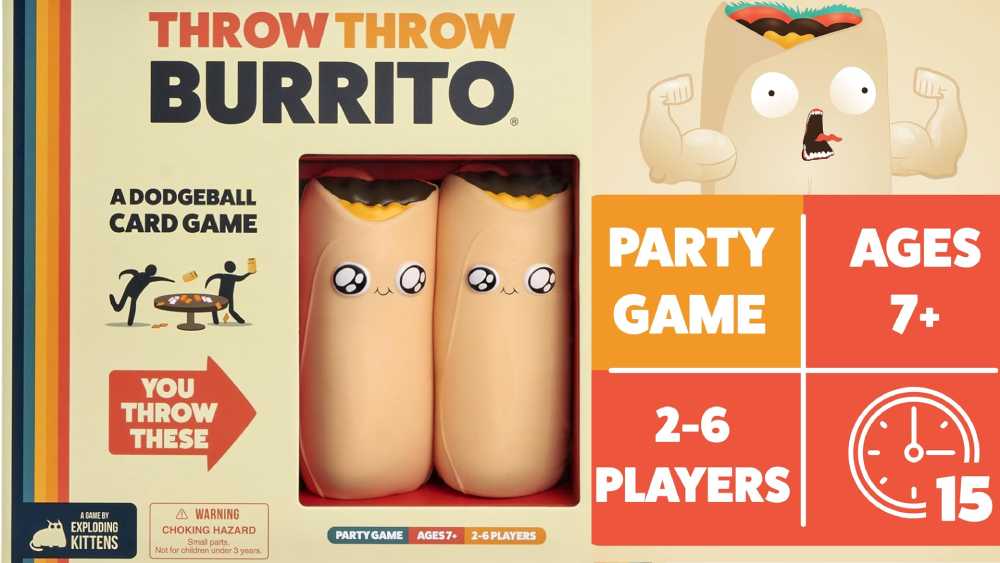 Throw throw burrito dodgeball style card game