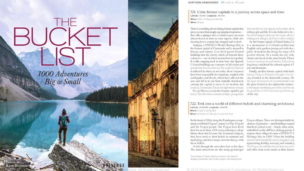 The bucket list book with one thousand adventures