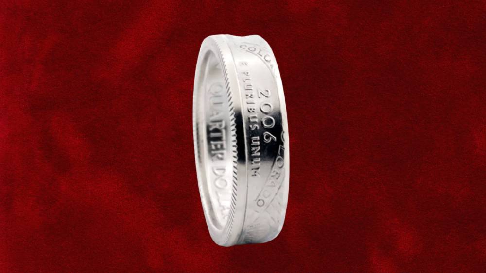Coin Ring 2006 Silver Quarter Coin Rings