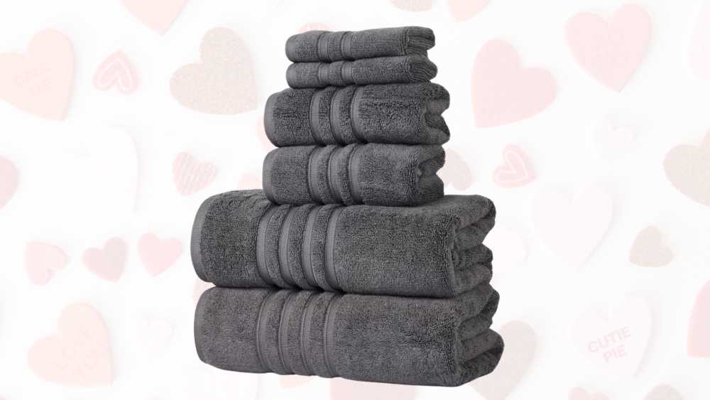 Four piece set of Egyptian cotton towels