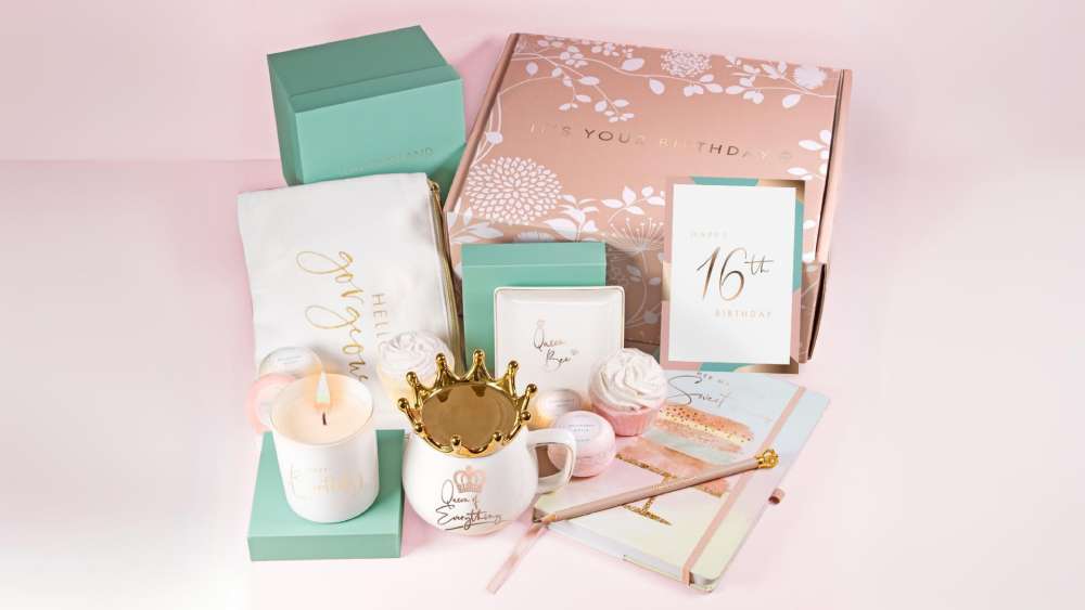 Happy Birthday Box Unique Gift Basket For Women