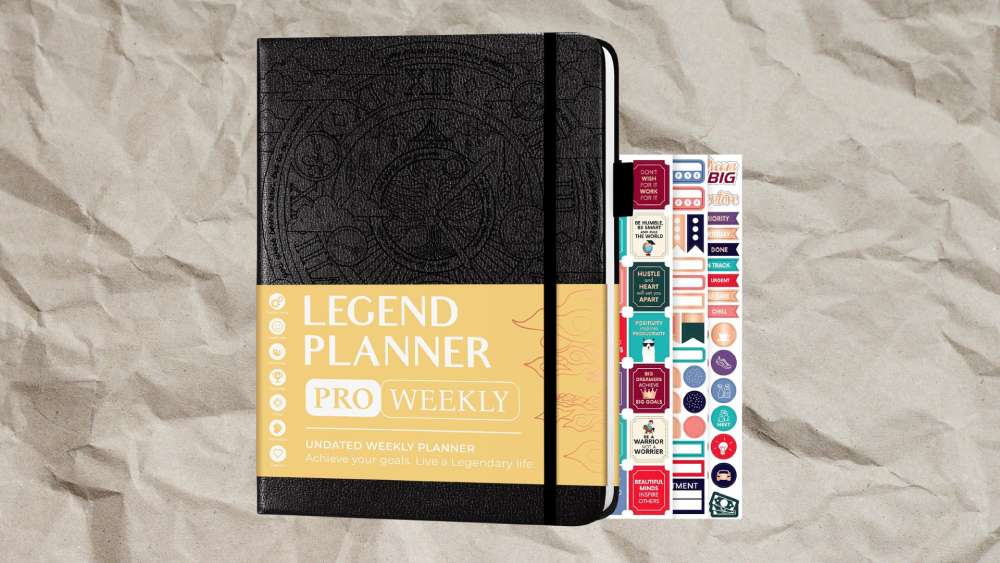 Legend Planner Organizer Weekly And Monthly Notebook Black
