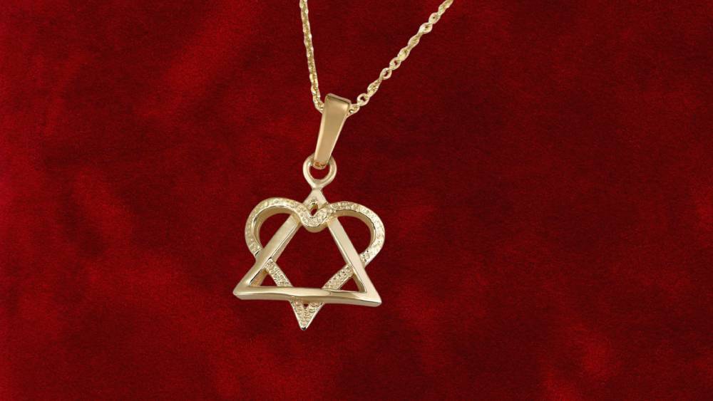 Interlocking Hearts Necklace Bat Mitzvah Jewelry