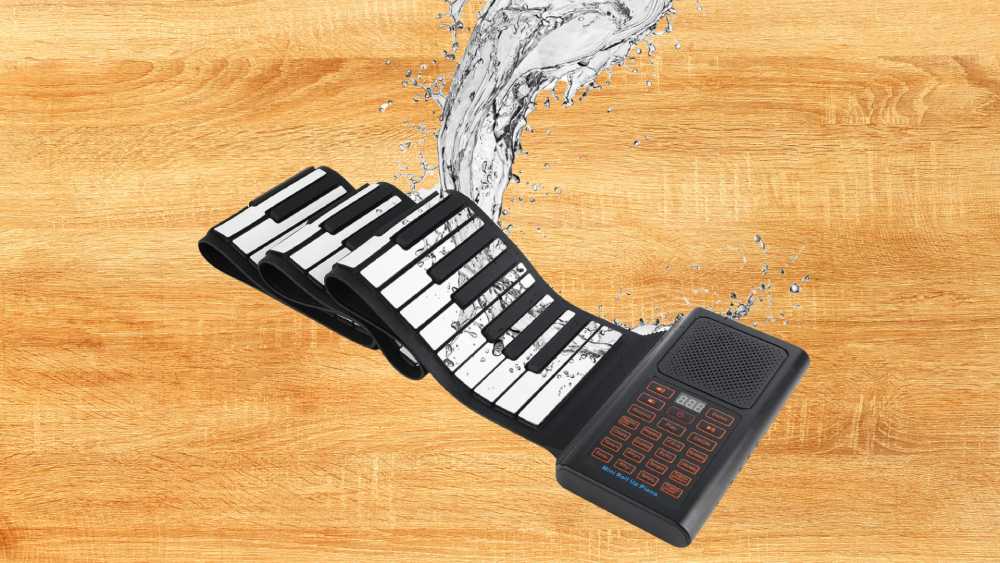 61 key roll up piano with 128 tones