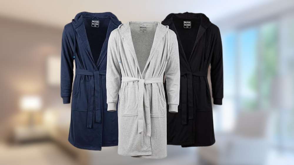 Hooded robe for men as seen on shark tank