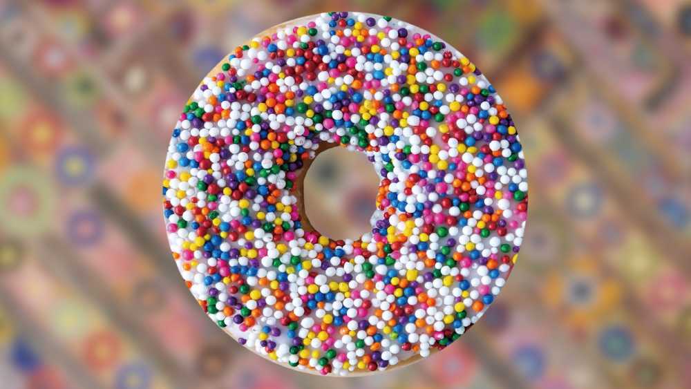 Machine washable microfiber polyester novelty donut throw blanket