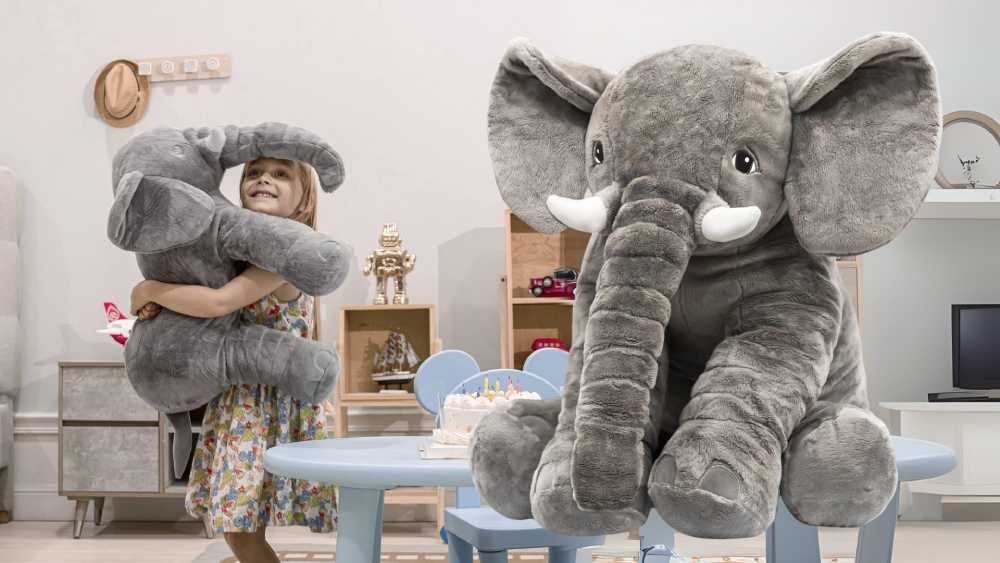 12 to 24 inch stuffed elephant plush animal