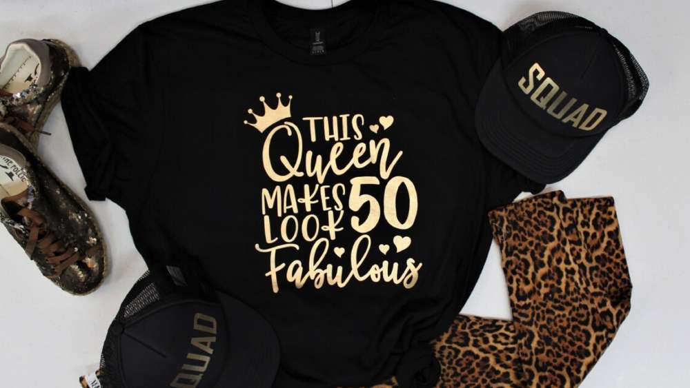 50th Birthday T Shirt For Her Fiftieth Party Tee Shirts