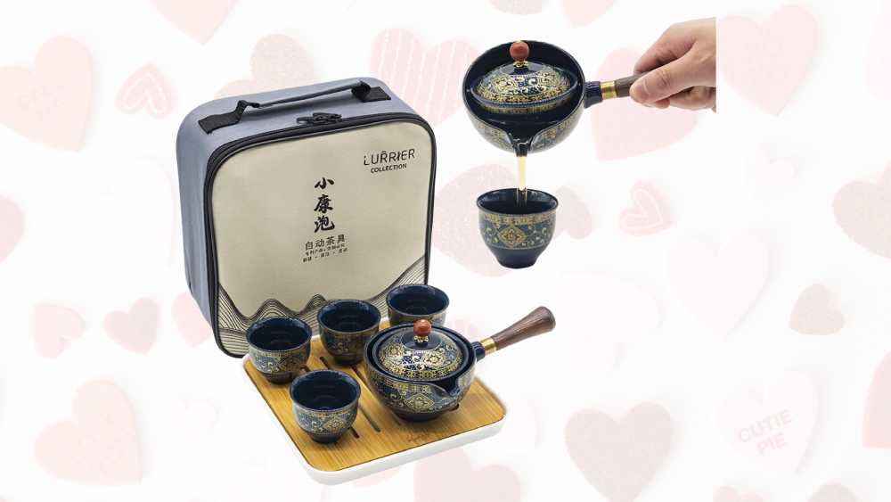 Portable tea set with 360 infuser and tea maker