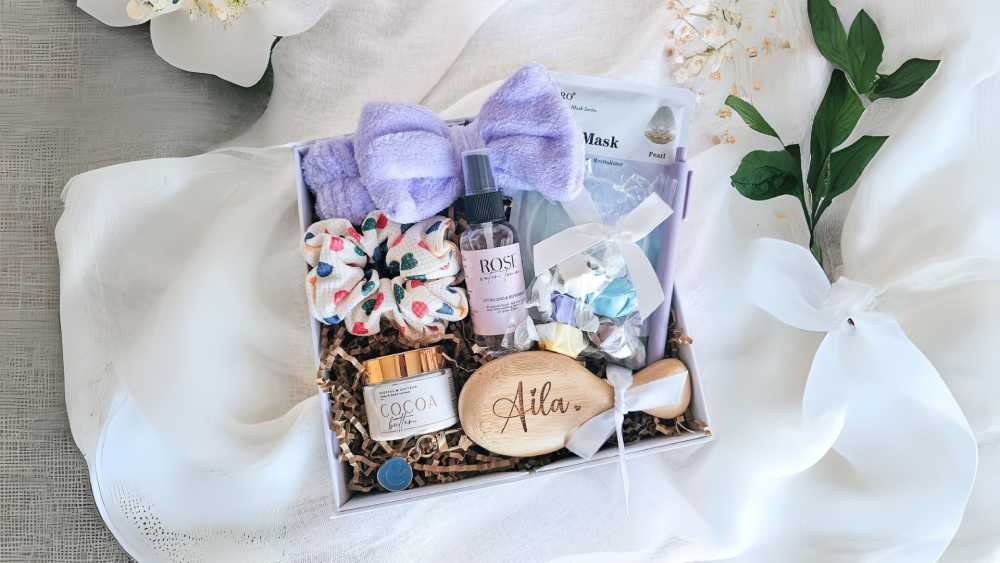 Spa Gift Box Includes Candle Lip Balm Soap Bath Bomb