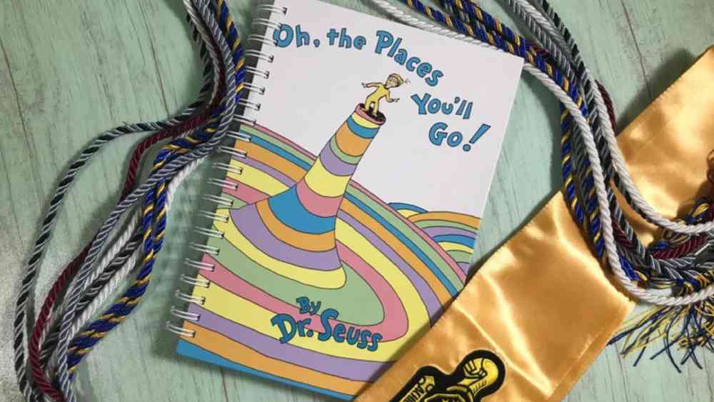 Doctor Seuss themed gift box including surprise item