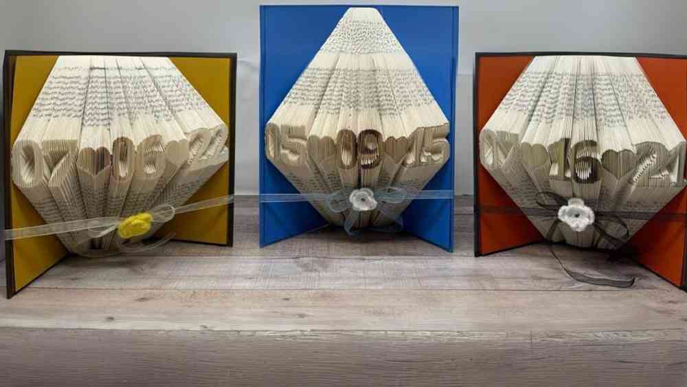 Wedding Folded Book Art Eco-Friendly Gift