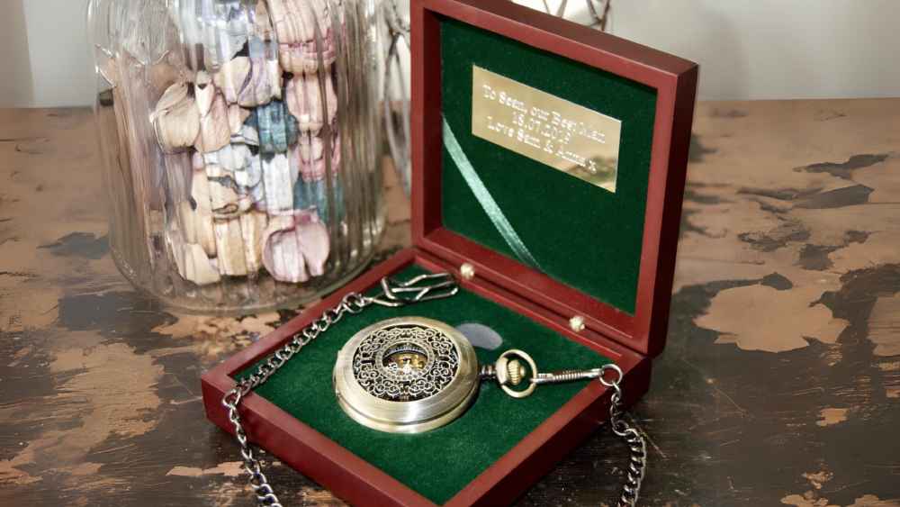 Personalized Pocket Watch With Gift Box