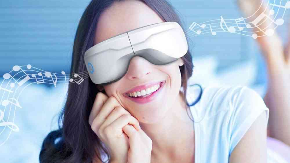 Eye Massager with Built-in heating pads And Bluetooth Music