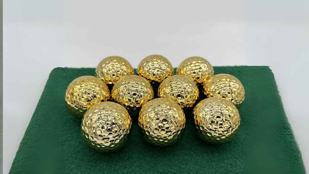 gold golf ball 24k unique gift