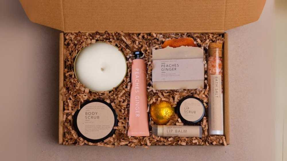 Seventieth birthday gift beauty box for her
