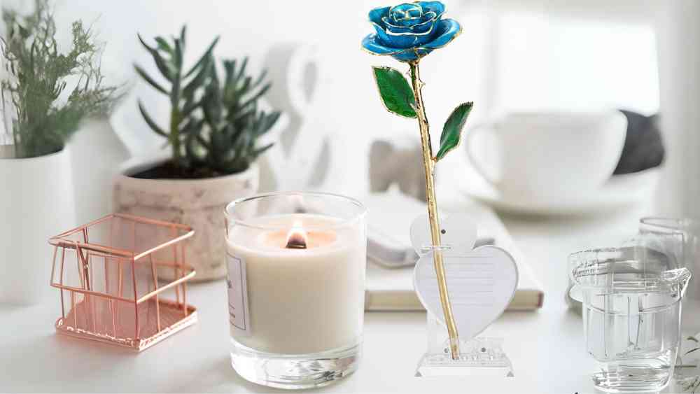 Eternity love Twenty four karat blue rose