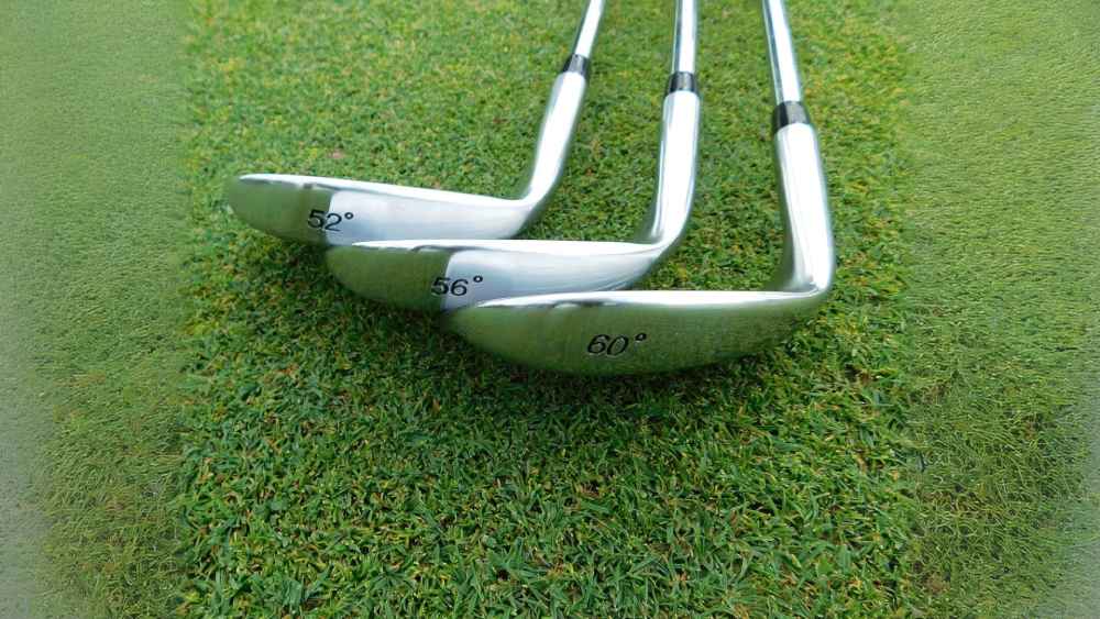 Premium steel golf wedge set