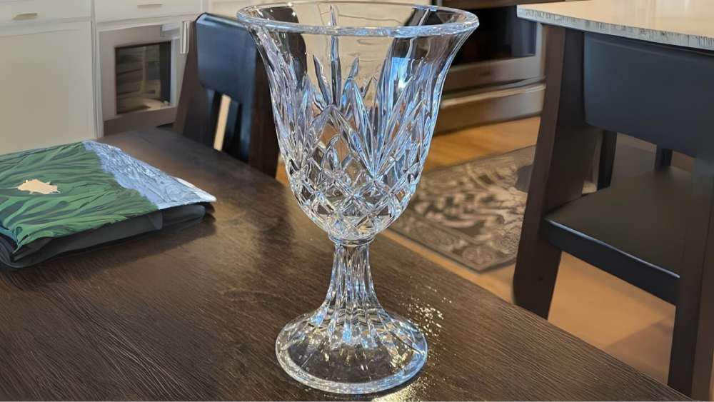Set of six French rare vintage water goblets