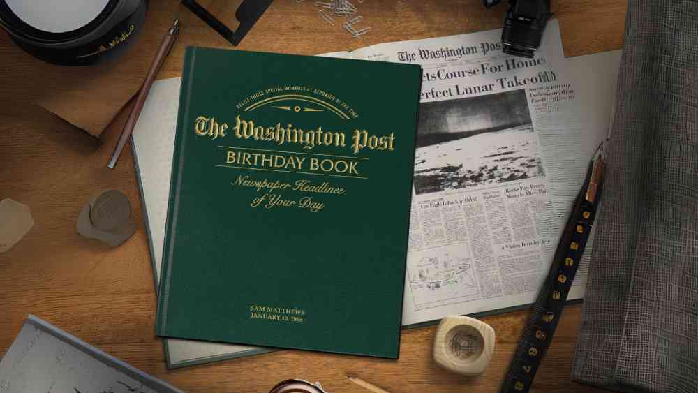 Washington Post Personalized Birthday Book Gift For Her