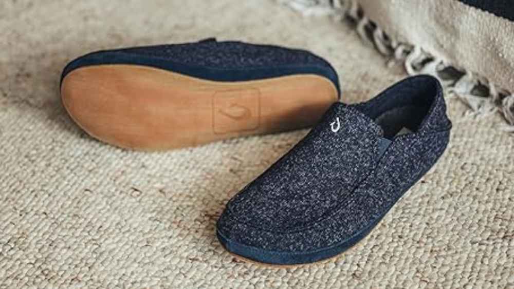 Moloa Hulu Men's Wool-Blend Slippers Slip On Shoe