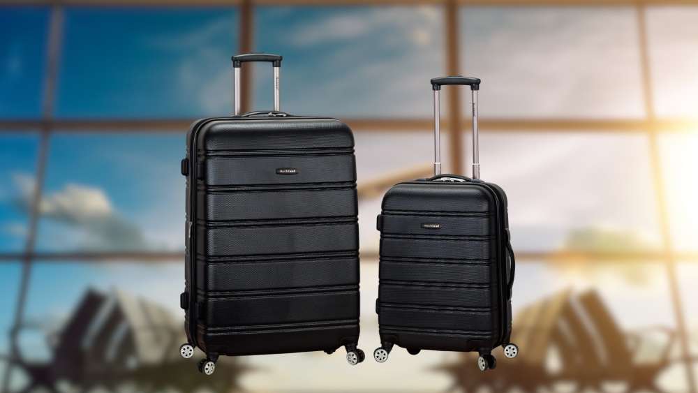 Two piece expandable spinner wheel luggage