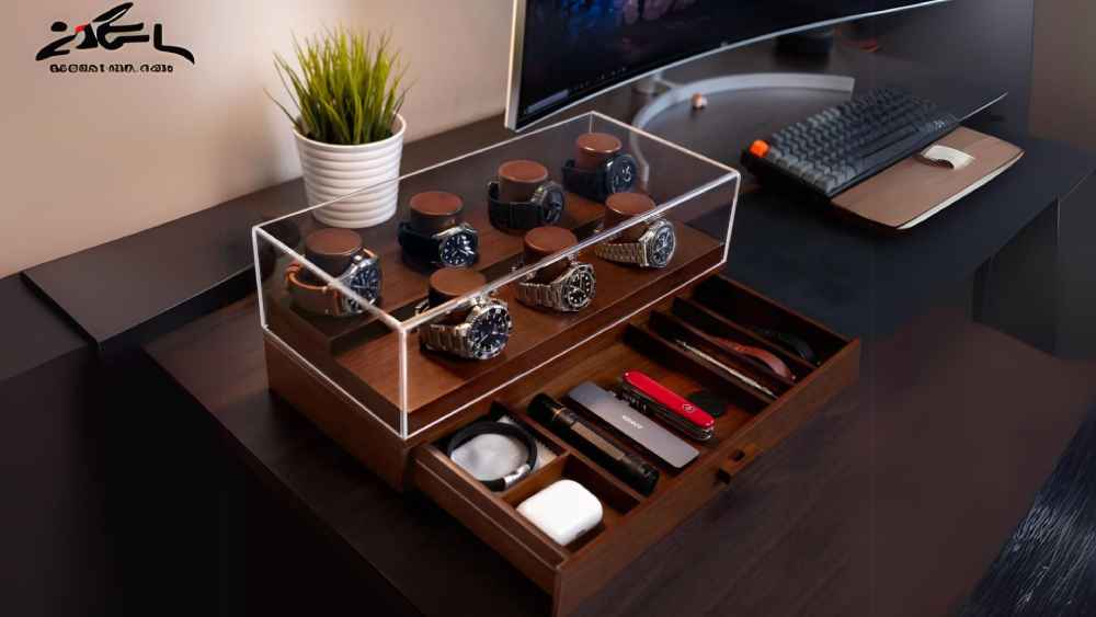 watch collection wooden display case accessory