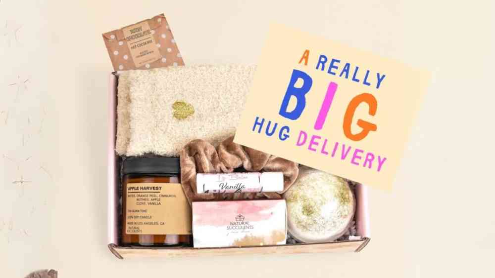 Sending Hugs Care Package 60th Birthday Gift Box