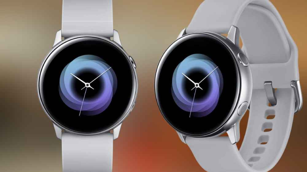 White strap Samsung galaxy smart watch