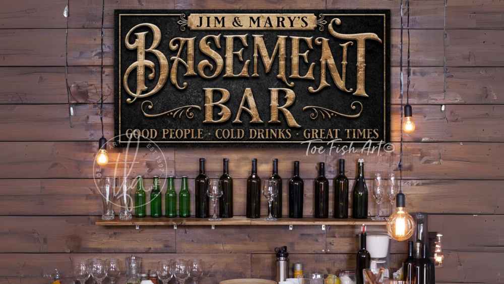 personal bar sign gift