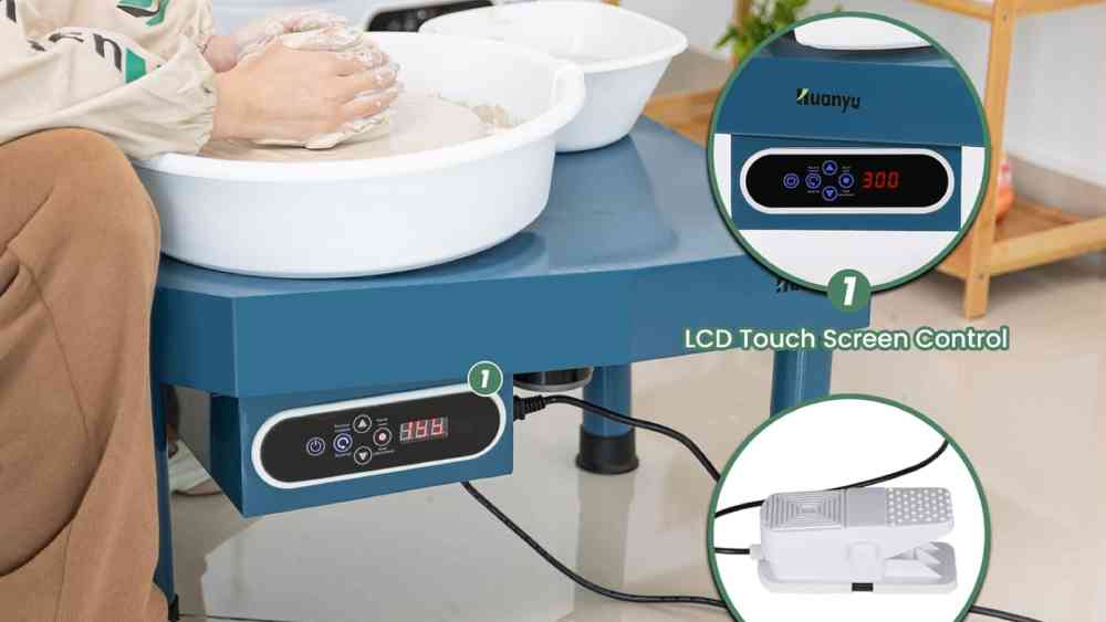 Pottery wheel for beginners with touch screen