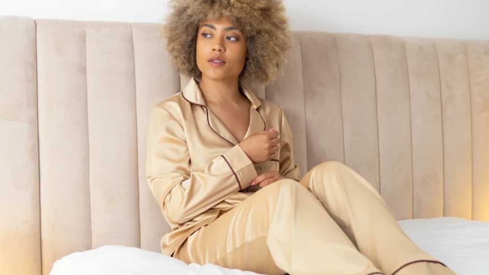 Silky pajamas with personalization and color options