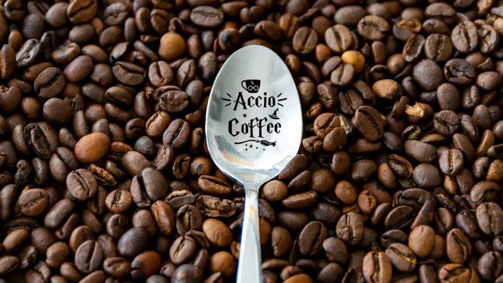 Stainless steel Harry Potter acacia coffee engraved spoon
