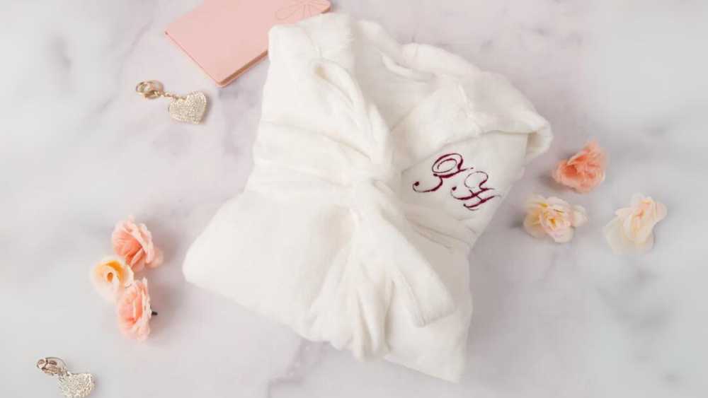 Personalized birthday gift for her custom fleece robe