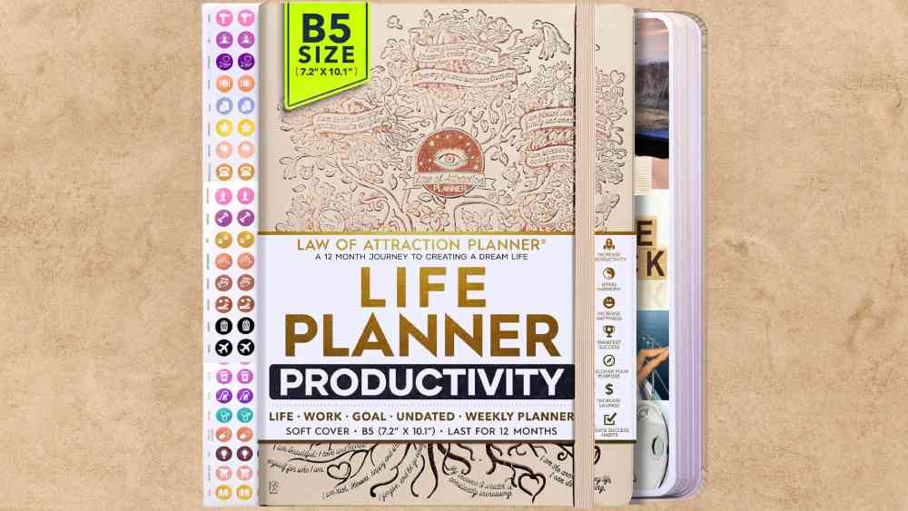 Law of Attraction Planner Undated 12 Month Organizer And Journal