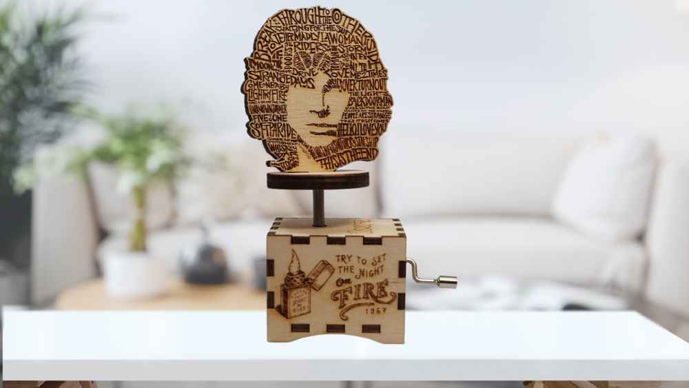 Personalized Engraved you are my sunshine wooden music box